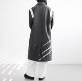 Zao Color Matching Long Coat