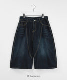 Inferred Summer Printing Denim Bermuda Pants