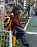 Keddy Wash Denim Wide Brushed Pants