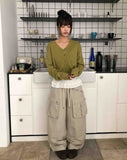 Lerin Banding Wide Cargo Two-Way Pants