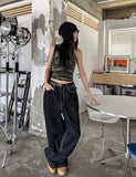 Military color matching line halter top