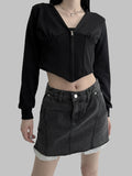 Roche Out Pocket Denim Skirt