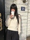 Momi Bolero Square Neck Long Sleeve Knit