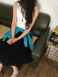 Saya Tiered Banding Midi Skirt