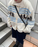 Tomoki Cowichan Wool Knit Cardigan