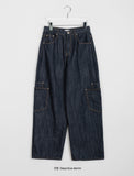 Chateau cargo wide denim pants