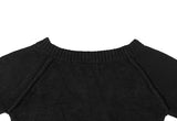 Luke One-Shoulder Boat Neck Loose Fit Knit