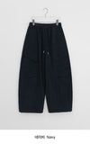 Calcott Cargo Brushed Banding Balloon Wide Pants
