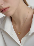 Triple Silver Cutout Necklace S