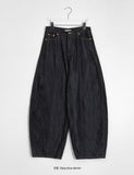 Kituri Summer Raw Denim Balloon Wide Pants