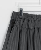 Feltin Stripe Tiered Layered Mini Skirt