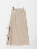 Tumi banding ribbon long skirt