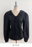 Metune Shirring Strap Puff Blouse