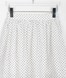 Marson dot flare layered mini skirt