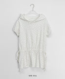 Lingel Star Hood Shirring Short Sleeve Tee