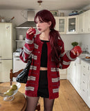 [wool21%] Sway Multi-Striped Cardigan