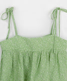 Gark Flower Nylon Sleeveless Blouse