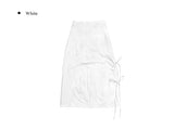 Chika strap nylon long skirt
