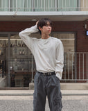 Rico Ribbed Cut-out Henley Neck Knit