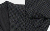 Check wool jacket