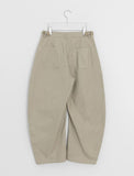 Billet Buckle Stitch Curved Balloon Pants