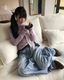 Maden See-Through Layered Long Sleeve T-Shirt