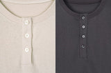 GRAR FLAG Henley Neck Long Sleeve T-Shirt