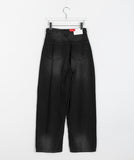 Danmi Summer Black Blue Washing Denim Balloon Pants