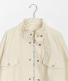 Hyuina String Button Short Collar Jacket