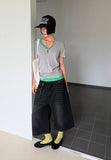 SOFT LONG V-NECK TEE