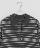 Pyopun Stripe Over Collar Knit