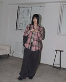 Stu Strawberry Chocolate Latte Pink Check Shirt