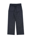 Non-fade Raw Wide Denim Pants