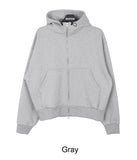 Eseo High-Neck Brushed Hood Zip Up