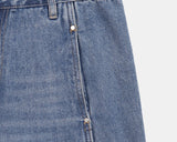 [MADE] Nealon Cut Rivet Wide Denim Pants