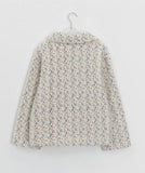 Tumbab Wool Collar Quilted Fleece Jumper