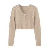 Daily Crop Two Button Cardigan