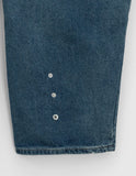 [Unisex] Melnew Snap Button Denim Banding Wide Pants