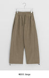 Shinkyu Banding Brushed Wide Corduroy Pants