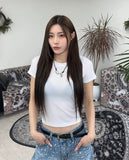 Ella Ribbed Basic Short Sleeves