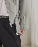 Baden Suede Belted Biker Jacket