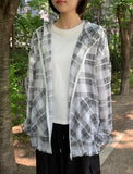 Dyosu Summer Check Hood Wind Jumper