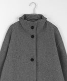 Tobaco Over Wool Half Coat