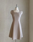 Meline Square Sleeveless One Piece