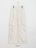 [unisex] Poro color banding string cargo pants