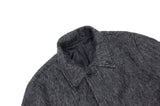 Mohair Leather Collar Wool Coat