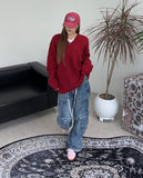 Benon Washed Cargo Strap Denim Pants