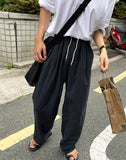 Summer Linen Pintuck Wide Pants