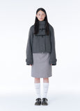 Duffle hoodie short coat