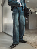 Ocean Wash Side Cut Denim Pants